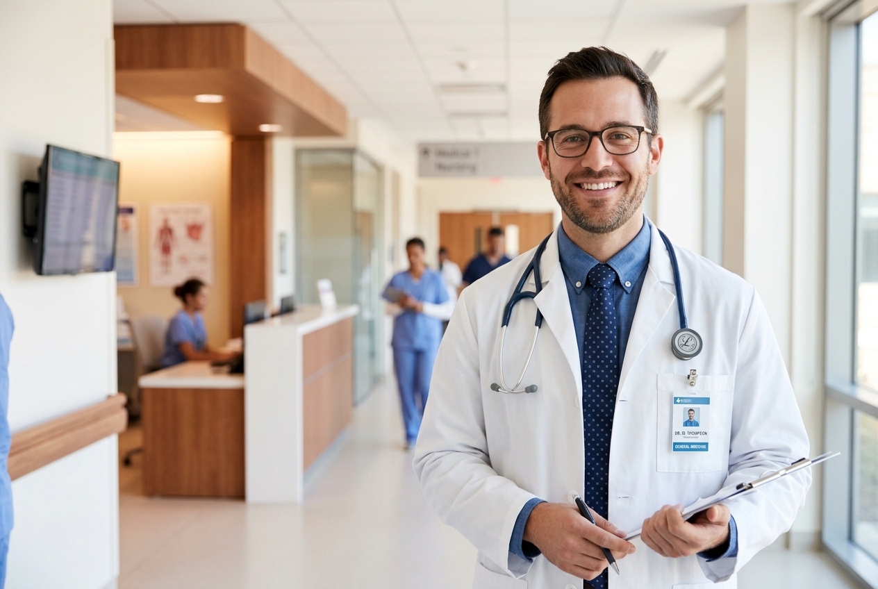 Audess Healthcare doctor in a modern clinical setting